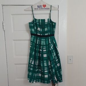Green Plaid  Dress